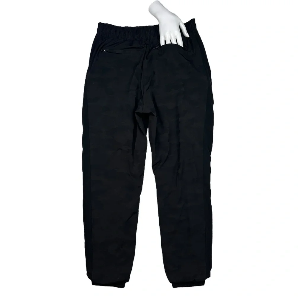 Athleta Brooklyn Textured Lined Black Camo Lux Jogger 6 ‎ #631615